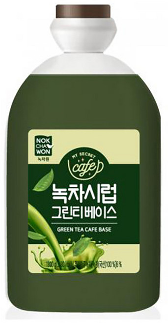 녹차원 녹차시럽 그린티 베이스 1.8kg 1박스 6개