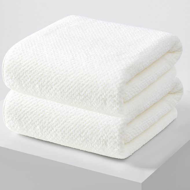 앨라모 호텔 바스타월 수영장 특대형 타올, 화이트, 2개