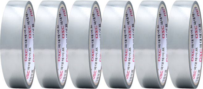 [당일발송] 알루미늄테이프 24mm x 5M 6개입/ 은박 덕트 닥트 싱크대 연통, 6개