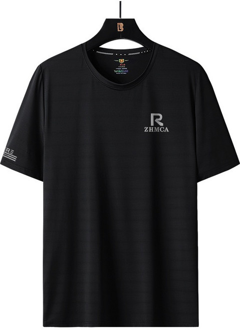 歐北潮流 真冰絲加大碼 運動速乾衣 運動排汗衫 冰絲涼感T恤 圓領短袖 男