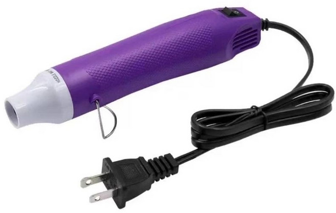 手持熱風槍 110V 300W, 1個, 紫色