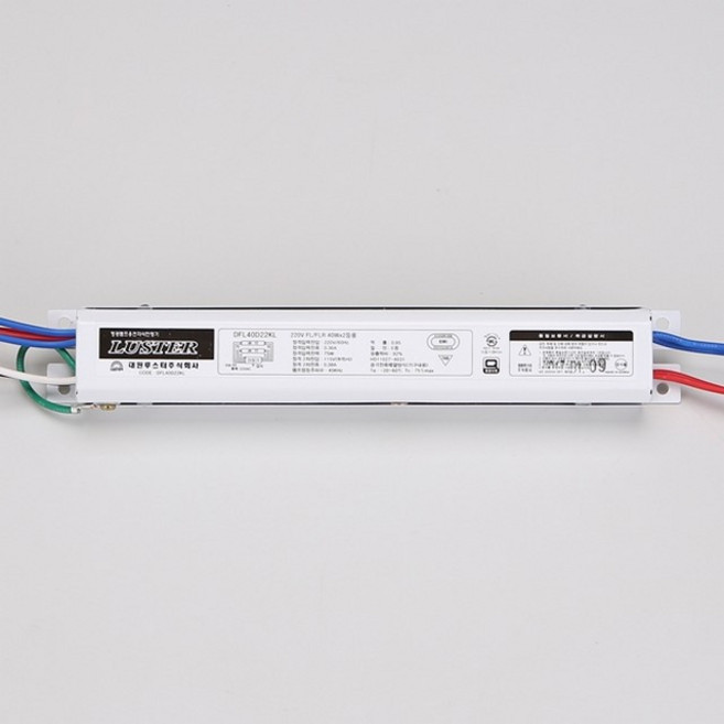 비츠온 안정기 KS 40W x 2등 슬림형(FL용) 기타 전기용품, 1