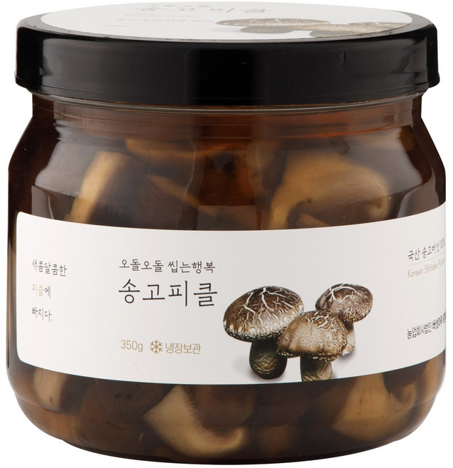 버섯마루 송고버섯 피클 국산 무농약 버섯 송화 송고애 송화고, 2개, 350g