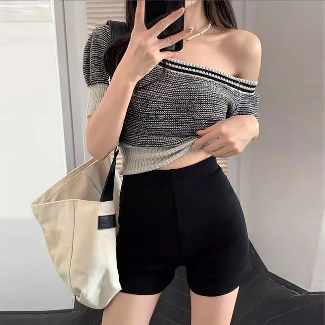 【防走光高腰】熱褲 短褲 安全褲 打底褲 外穿短褲 彈力修身 辣妹下衣失蹤風 春秋季百搭 防卷邊防尷尬