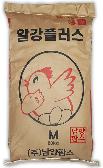 한일 알강플러스20kg 닭사료 닭모이 닭먹이 오골계 청계 산란사료, 1개, 20kg