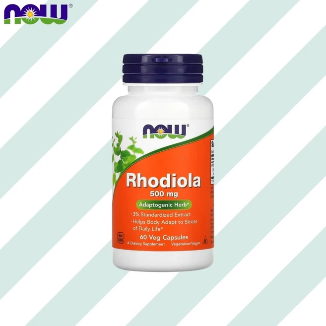 나우 홍경천 아답토젠 Rhodiola 500mg 60캡슐, 1개 - 쿠팡