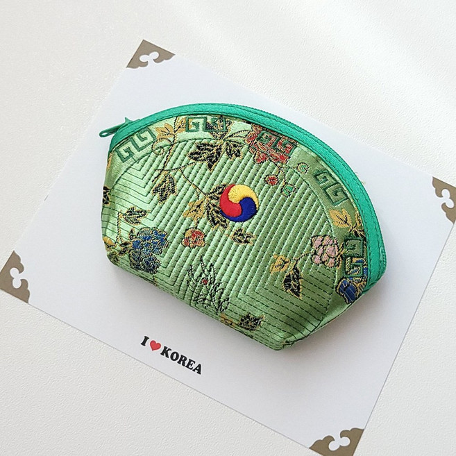 전통 누비 자수 미니 파우치 동전지갑 외국인 선물 한국 기념품