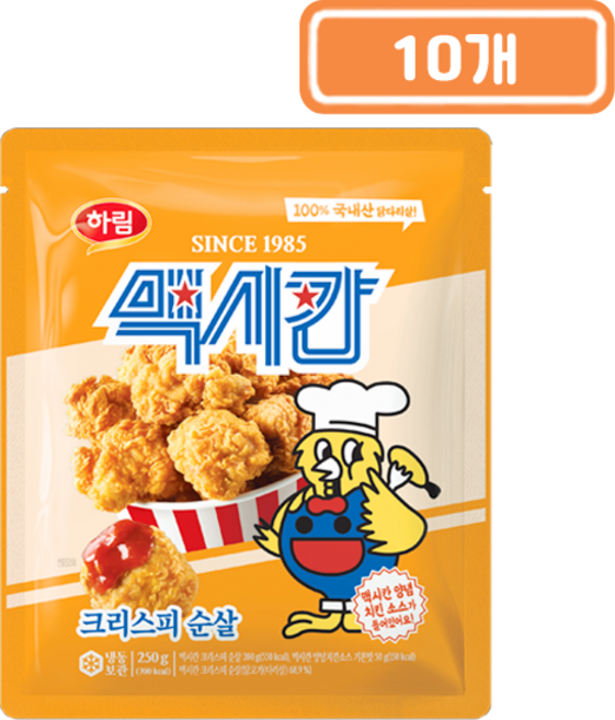하림 맥시칸 크리스피 순살, 10개, 250g