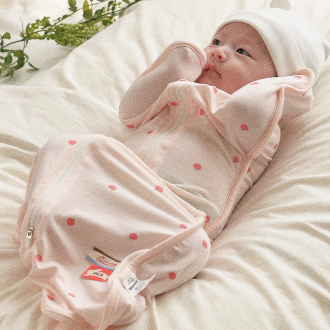 오우아스튜디오 신생아용 쿨링 실크 스와들 속싸개 S