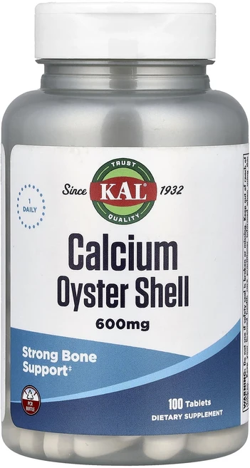 KAL 칼슘 굴 껍질 600mg 100정, 1개 - 쿠팡