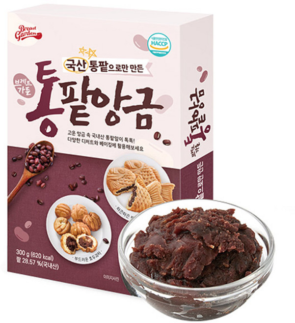 [브레드가든]프리미엄 통팥앙금 300g 붕어빵 호두과자, 1개