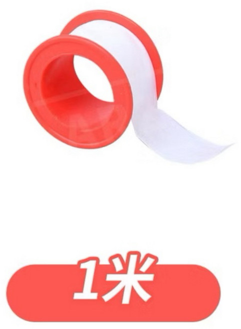 水龍頭止洩帶生料帶紅白款，強效密封不易斷裂，防水防漏，水電空壓接頭專用，水電工五金必備，高密度生料帶, 1個, 長1米/寬12mm,一個