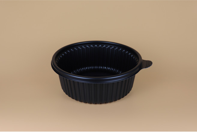 225파이 탕용기 특소 블랙 200세트 - 감자탕 마라탕 갈비탕 찜닭포장용기, 1개, 200개