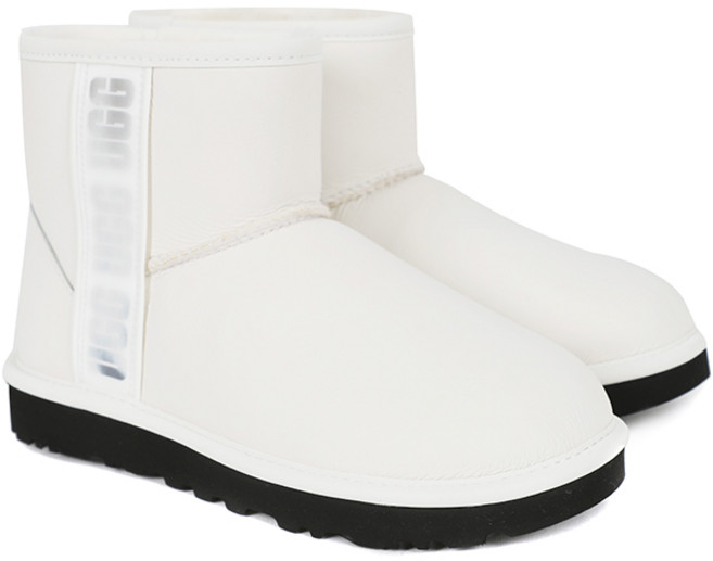 어그 UGG 여성 클래식 미니 사이드 로고 II 양털 부츠 (1133490-UMWH)