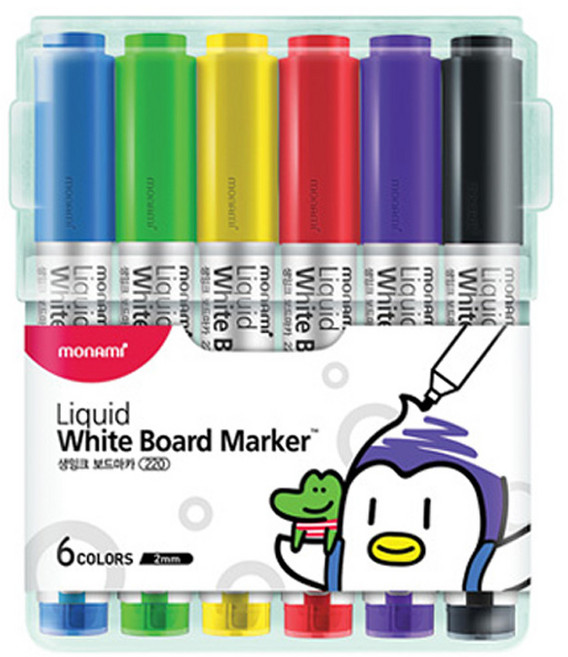 모나미 모나미 생잉크 보드마카 (6색), A세트