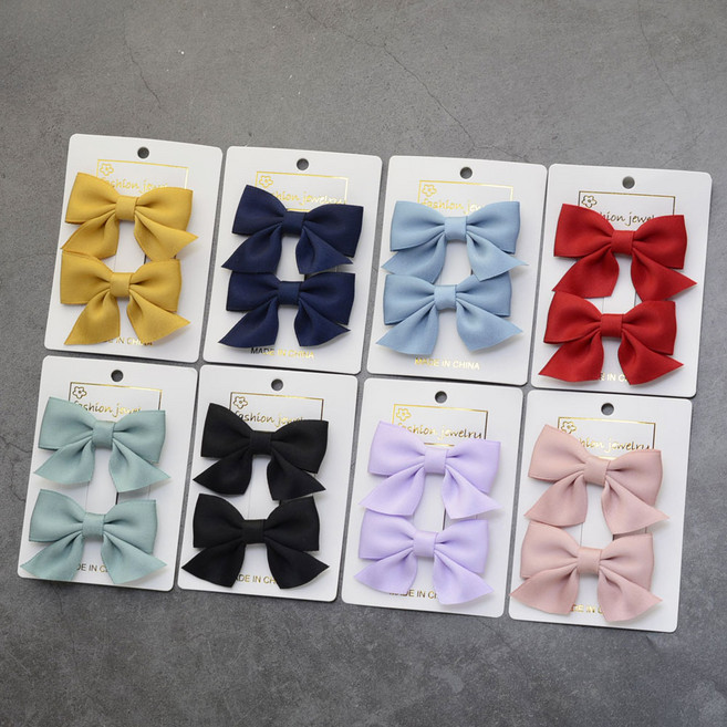 [HANNAL] 소녀 리본핀 세트