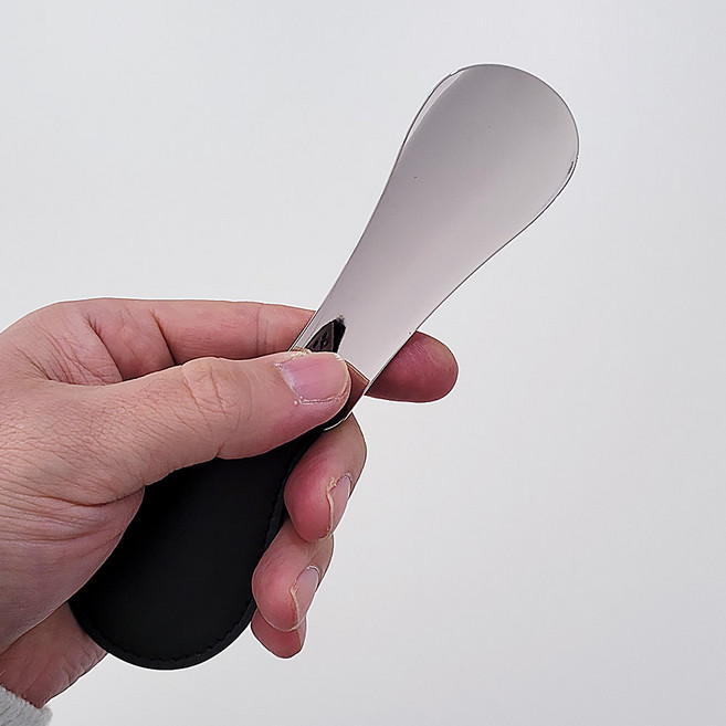 테이크5 직장인 필수품 휴대가 간편한 접이식 메탈구두주걱, 1개