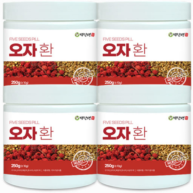 백장생 국내산 오자환 250g, 4개