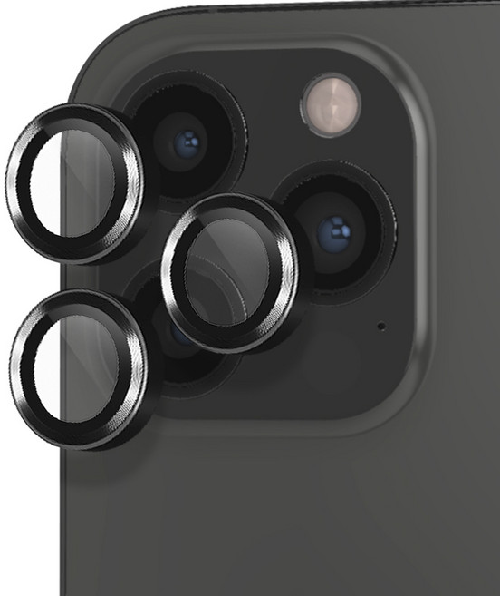 인트그로 카메라 보호 메탈 링 강화유리, 1개