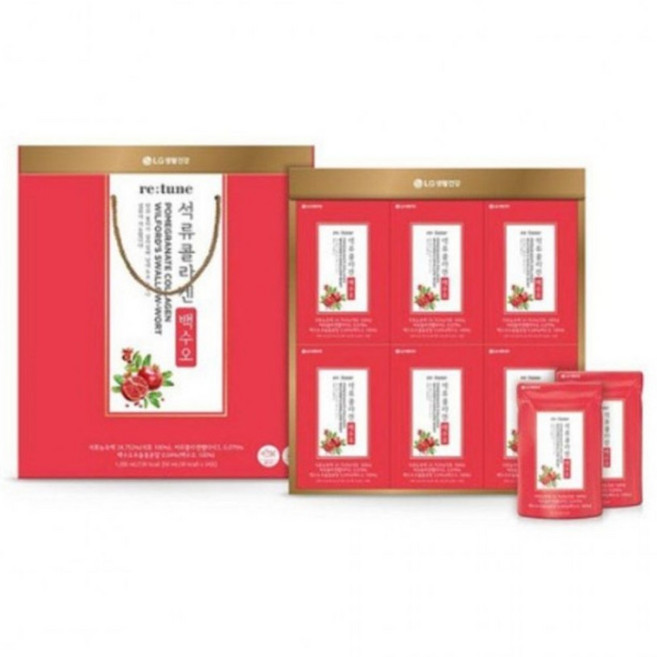 추석 명절 선물 석류콜라겐 리튠 백수오 50ml 24포 여성 선물세트