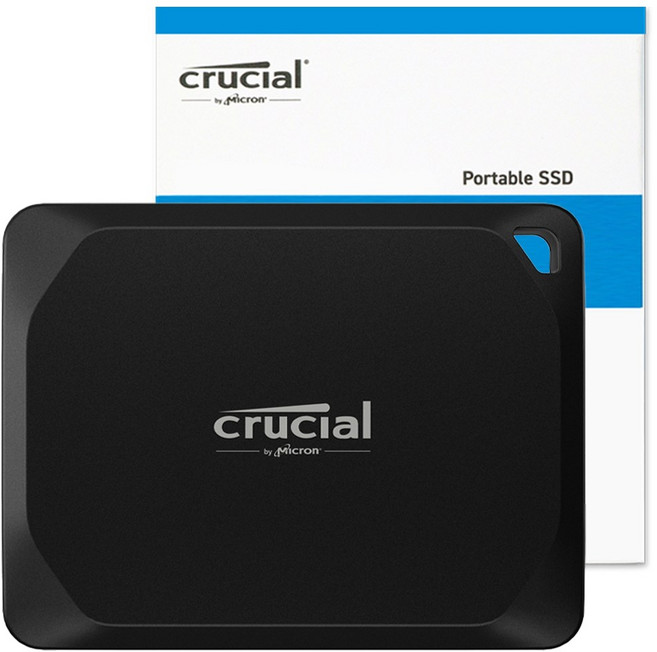마이크론 크루셜 X10 Pro C타입 포터블 미니 휴대용 외장SSD, Black, 4TB