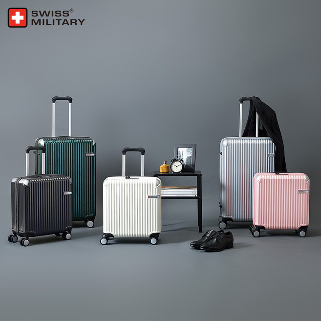 [항공커버+네임택] 스위스밀리터리 26인치 캐리어 솔리오(SM-I226N) 확장가능 / 여행용캐리어 중대형캐리어 수화물용캐리어 하드캐리어 폴리카보네이트