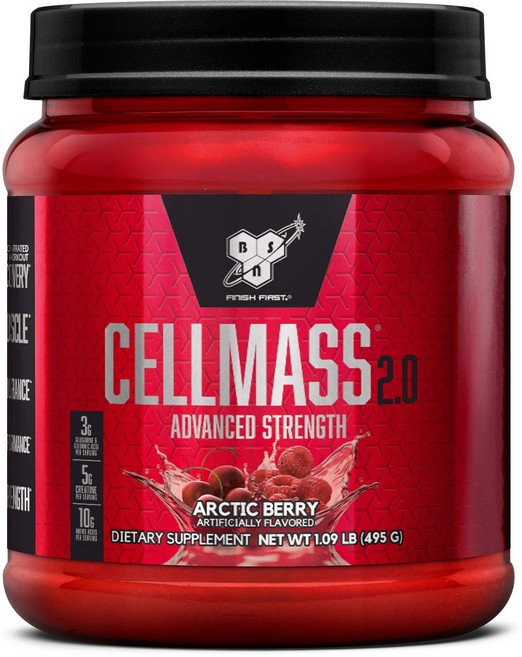 비에스엔 쎌매스 2.0 단백질 보충제 아크틱 베리 맛, 495g, 1개