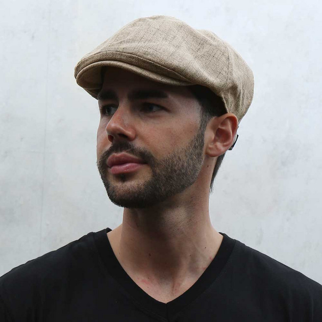 면혼방 플랫캡모자 베이지 서빙 홀 카페모자 바리스타 제빵 단체행사 와인바 유니폼모자 식당 업소용 C-1102, 1개