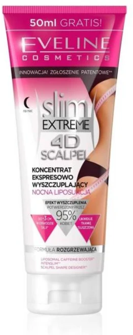 Eveline Cosmetics 슬림 익스트림 4D 스칼펠 익스프레스 슬리밍 컨센트레이트 나이트 리포슈크 250ml, 1개 - 쿠팡