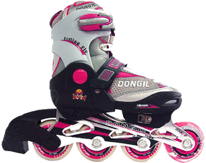 동일스포츠 di-800 아동용 인라인 스케이트, 핑크/그레이, 1개