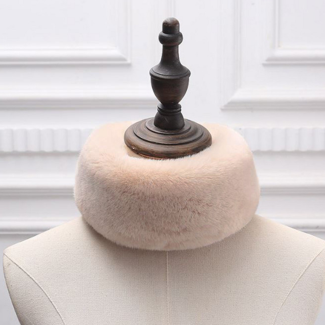 양놀 페이크 미니 쁘띠 자석 퍼 목도리 머플러