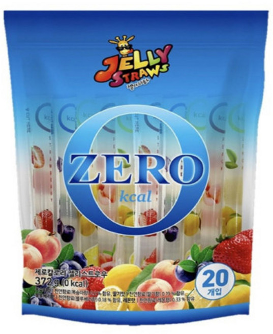 젤리스트로우 제로칼로리, 372g, 1개