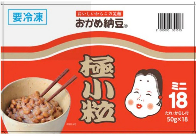 트레이더스 타카노 낫또 오카메나또 작은콩, 18개, 50g