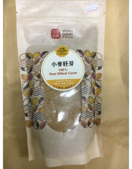 源順 小麥胚芽 台灣產 全素 無添加糖 450公克, 1個