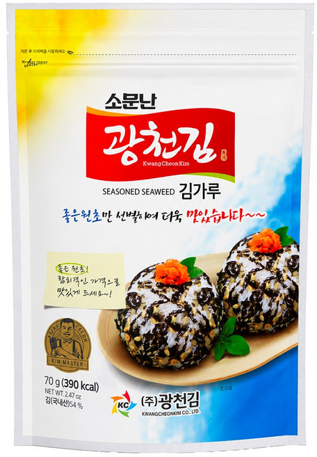 광천김 소문난 김가루, 70g, 1개