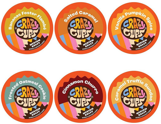 컵 크리스마스 커피 포드 버라이어티 팩 큐리그 K 머신용 싱글 서브 모듬 맛 포드의 홀리데이 러 30 카운트, Holiday Variety Pack, 30 Count (Pack of 1), 500ml