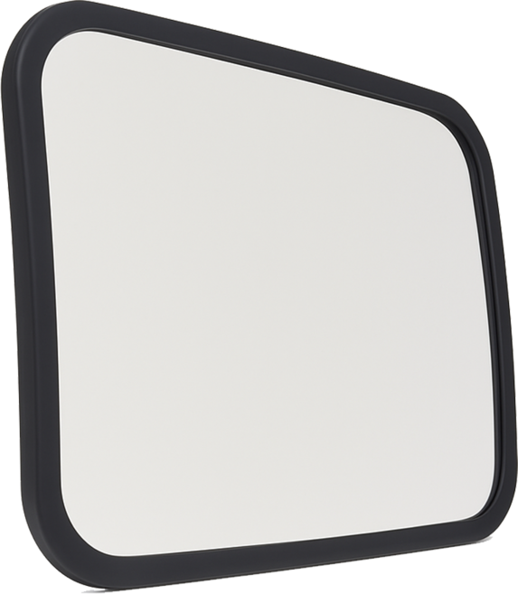 웨일릿 차량용 유아 안전 후방 거울 카시트 보조거울, 1개, 블랙