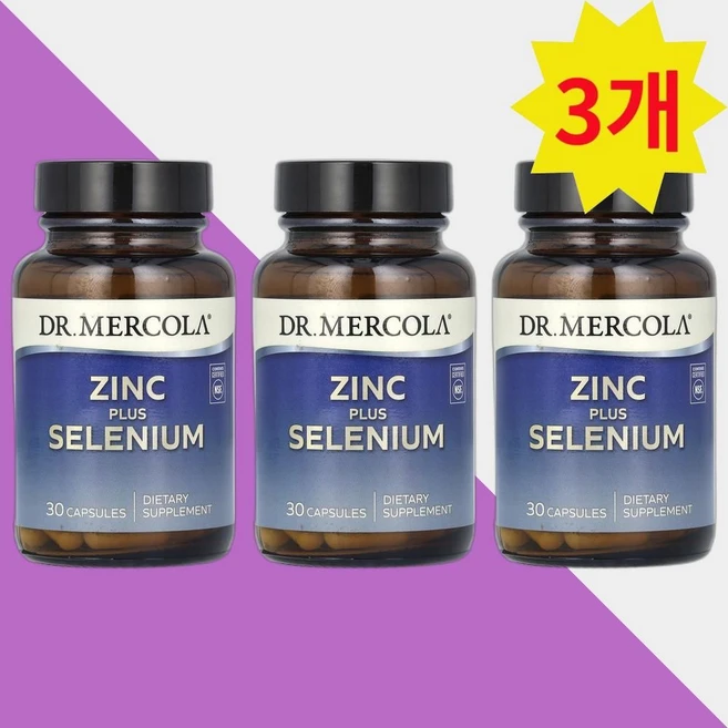 닥터머콜라 아연 플러스 셀레늄 30캡슐 셀레니움 Selenium 3개, 30정 - 쿠팡