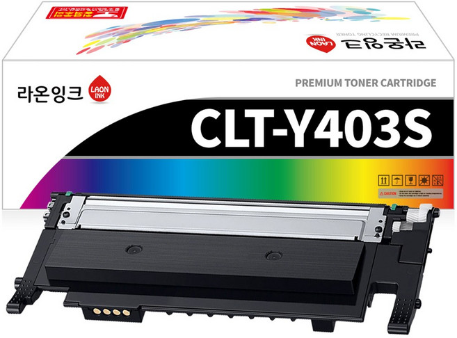 CLT-K403S 재생토너 삼성 SL-C486FW C436W C485FW C435W C486W C436 라온잉크, 1개, 노랑토너 Y403S