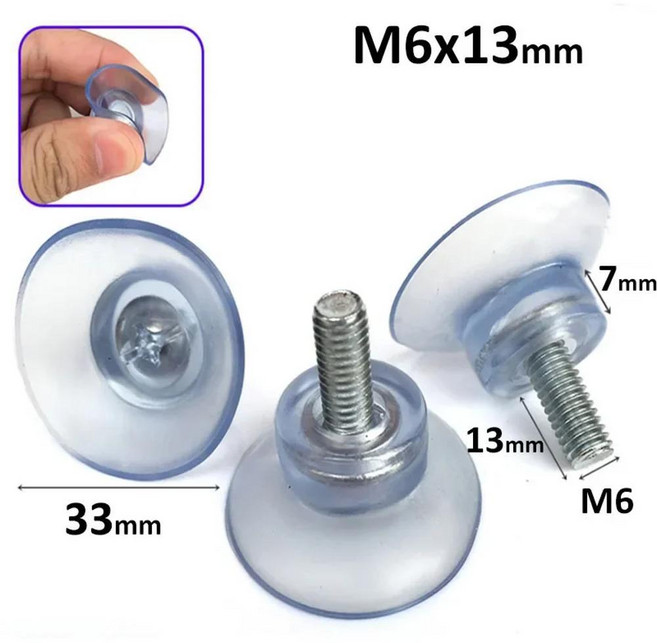 나사 흡입 컵 빨판 회전 너트 유리 테이블 상단 보관 도구 후크 문짝 벽, 04 5 Pcs, 1개