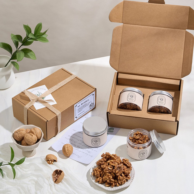 몽글솜 호두정과 2구 답례품 5세트 감사스티커 포함, 5개, 리본형 패키지