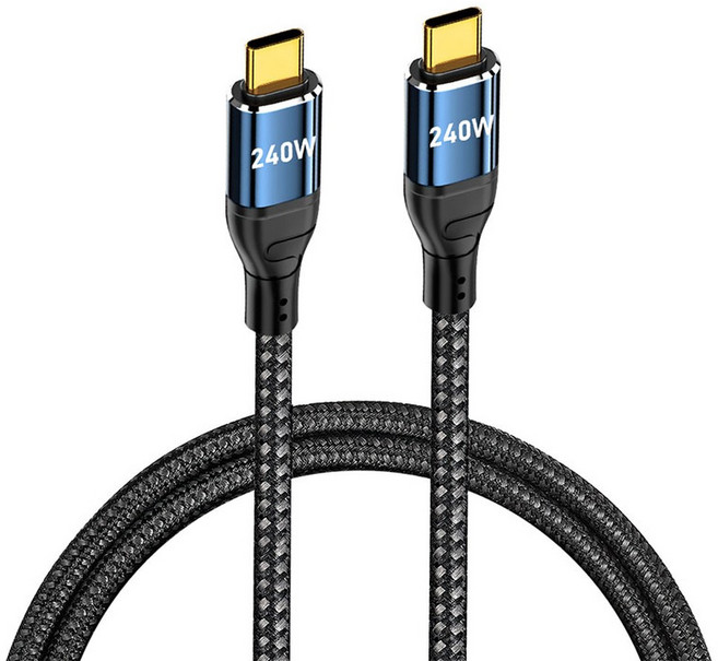 240W USB 유형 케이블 iPhone 16 S23 Xiaomi 데이터 USBC 초고속 Pro Macbook 15 충전 Max PD3 Samsung 충전기 3m 2m 와이어, 240W Straight Head