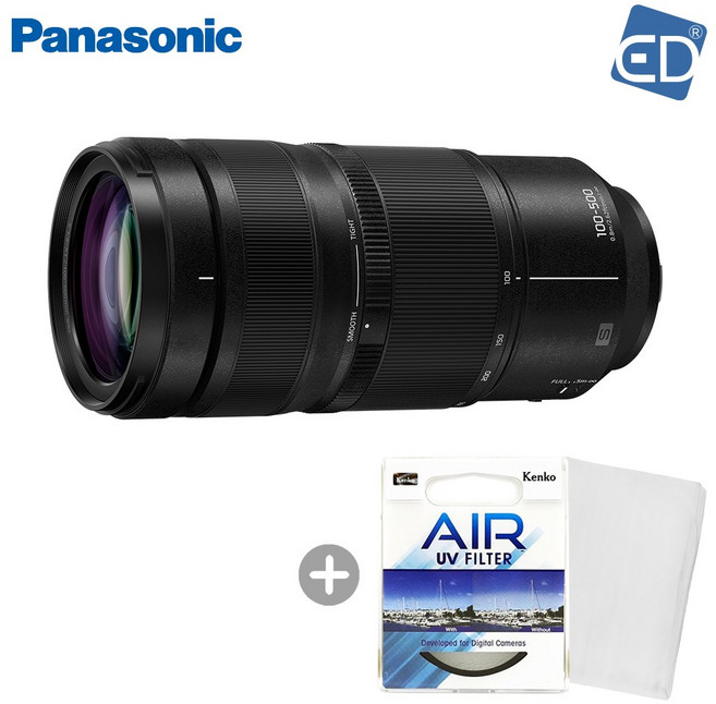 [파나소닉 정품] 파나소닉 루믹스 S 100-500mm F5-7.1 OIS + 켄코필터 + 포켓융 /ED, 단일옵션