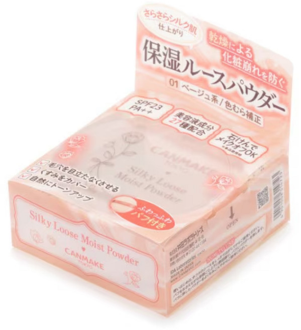 캔메이크 실키 푸즈 모이스트 파우더 6g, 1개, [01] 실키 베이지