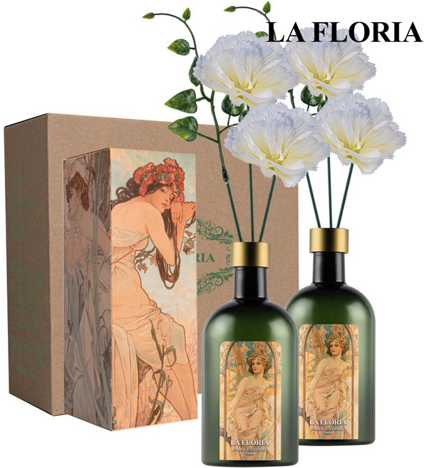 라플로리아 꽃 디퓨저, 2개, 500ml, S4.신혼부부꽃향/B1.카네이션-L12/스카이