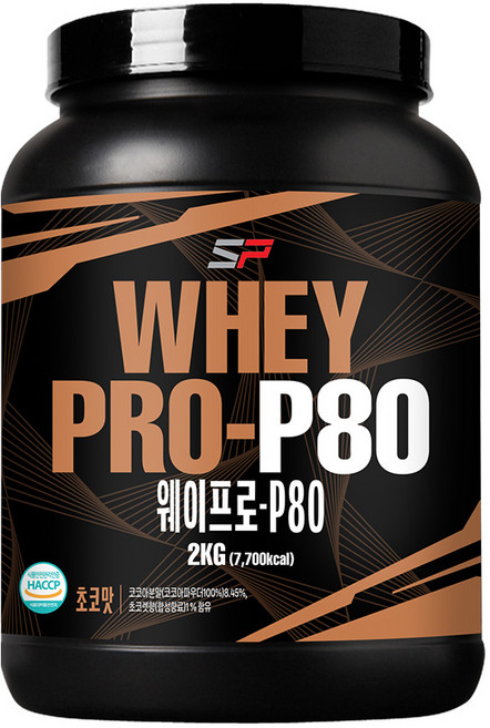 웨이프로 P80 초코맛 단백질보충제 단백질쉐이크 프로틴, 1개, 단품, 2kg