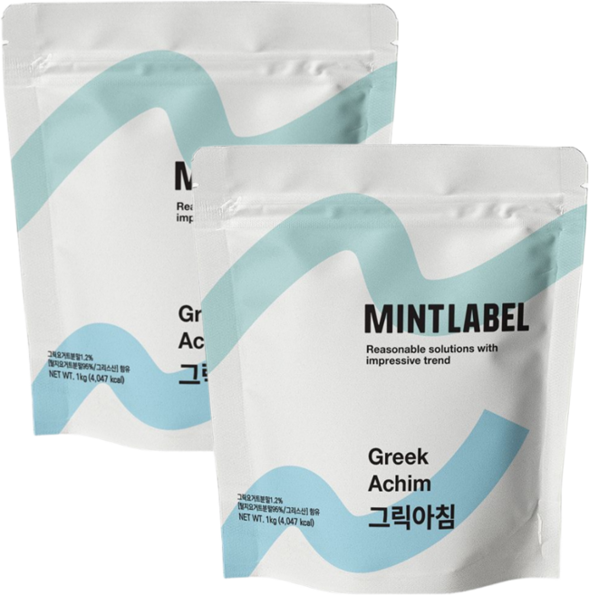 민트라벨 그릭아침 요거트파우더 요거트스무디 요거트아이스크림, 1개입, 2개, 1kg
