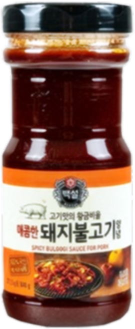 백설 매콤한 돼지 불고기 양념, 2개, 840g
