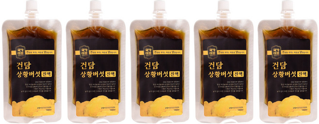 국가대표상황버섯진액 건담상황버섯진액 유기농상황버섯액기스 상황버섯액상차 농장직송, 5개, 100ml