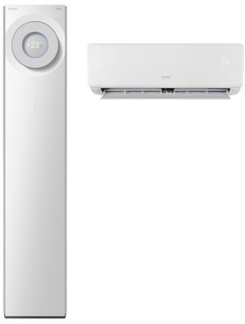 캐리어 가전환급 1등급 인버터 스탠드 에어컨 투인원 16평형+6평형 EASB-0161RHAMDG 기본 설치 포함 / 방문 설치, 일반배관형
